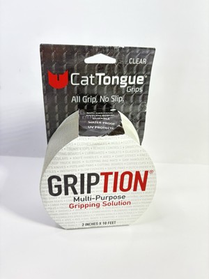 Gription Multi-Purpose Gripping Solution Cat Tongue Clear Grip Tape 2  x 10 ft