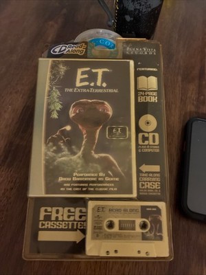 E.T. Read Along Cassette Tape CD Book Disney  Extra Terrestrial 2002 E.T.