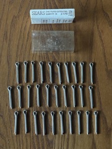 Vintage New Cotter Pins Sears Zinc Plated 7/64" X 1"  30 Pieces 9 71793