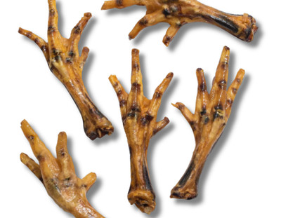 Chicken Feet Dog Chews   Single Ingredient, Crunchy Bulk Dog Treats