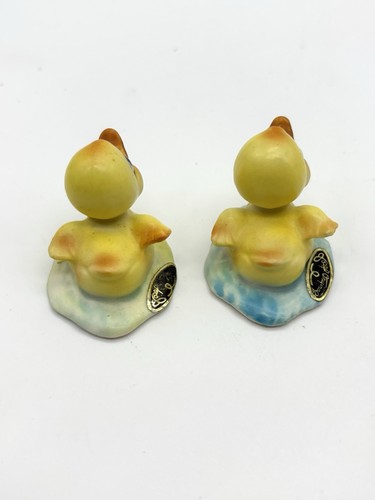 2er Set Josef Originals schwimmende Baby Enten Vintage Miniatur Figuren EUC - Bild 3 von 6