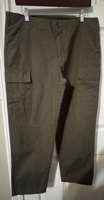 Carhartt WIP Women Cargo Pants Olive Green Gorpcore Utility Streetwear L