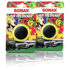 2x SONAX AIR FRESHENER LEMON ROCKS LUFTERFRISCHER AUTODUFT FÜR LÜFTUNGSGITTER 12