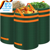 Gartensack 272L 3Er Set Gartenabfallsack Stabil, Laubsack Garten Sack Robust & F