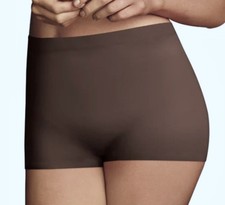 MAIDENFORM Cover Your Bases Lt Control Dk Brown Boyshort Panty NEW Womens Sz M 6