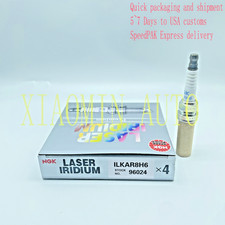 Set of 4 NGK 96024 Laser Iridium Spark Plug ILKAR8H6 For Subaru Forester and WRX