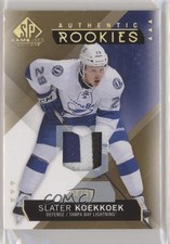 2015-16 SP Game-Used Spectrum Gold Prime Jersey 4/99 Slater Koekkoek #143 ti8