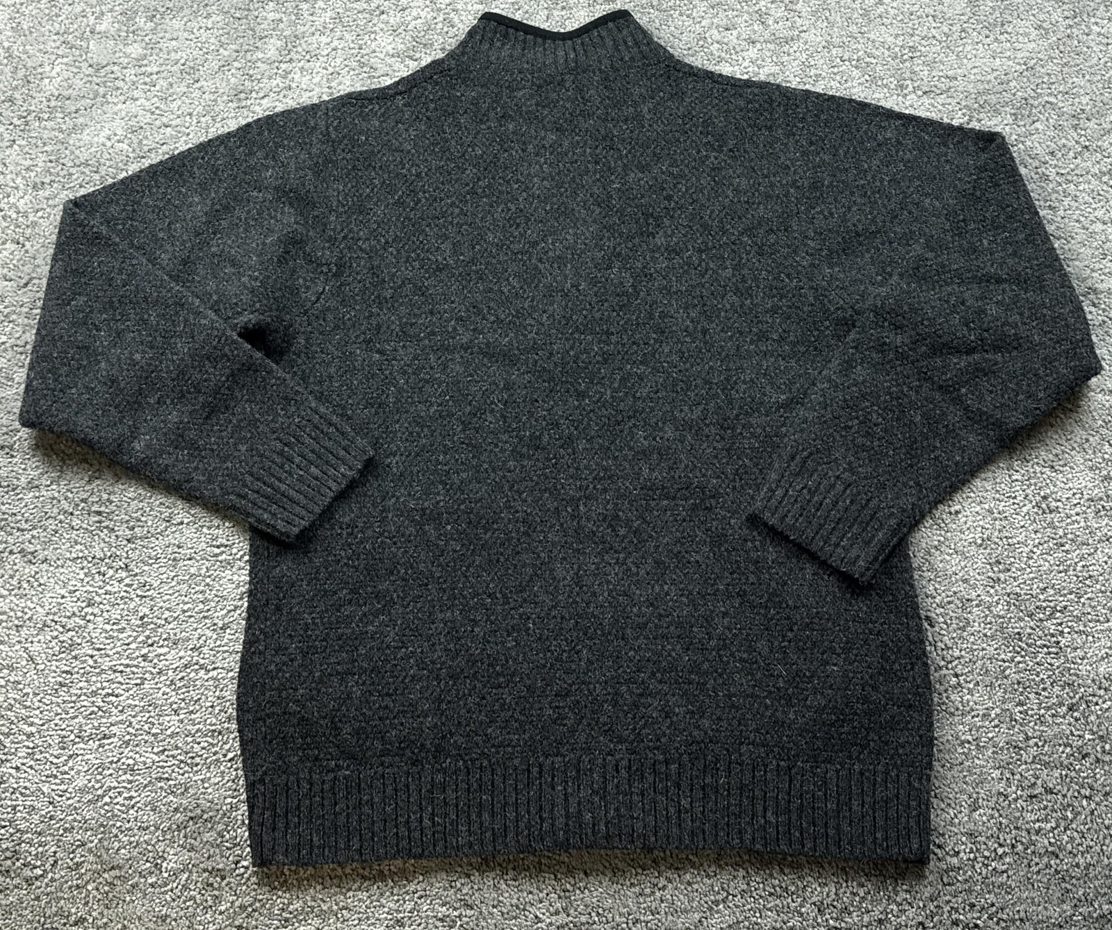 Pendleton Sweater Mens Medium Gray Wool Full Zip … - image 8