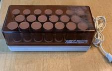 Vtg Conair Cushion Curl Hot Rollers Curlers w/clips Tested Model HS-7V Scratches