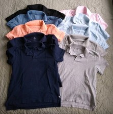 10 Gap Boys Polo Shirts Large L Husky short sleeve school Lot ten mixed colors