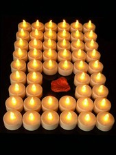 6pcs LED Electronic Tea Lights Battery Powered Flameless Candles Romantic Tea-UK