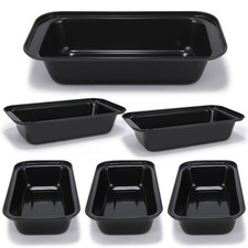 Yoehka 6 Pack Bread Pan Set Non-Stick 84 Loaf Pans For Baking Homemade Bread