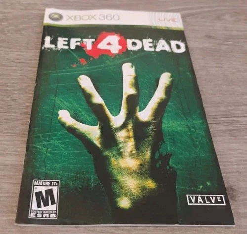 Left 4 Dead (Microsoft Xbox 360, 2008) Manual Only