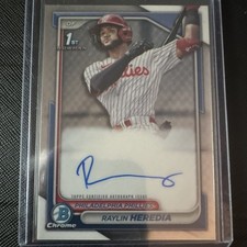 Topps 2024 Bowman Chrome Raylin Heredia Phillies Autograph Rookie #CPA-RH