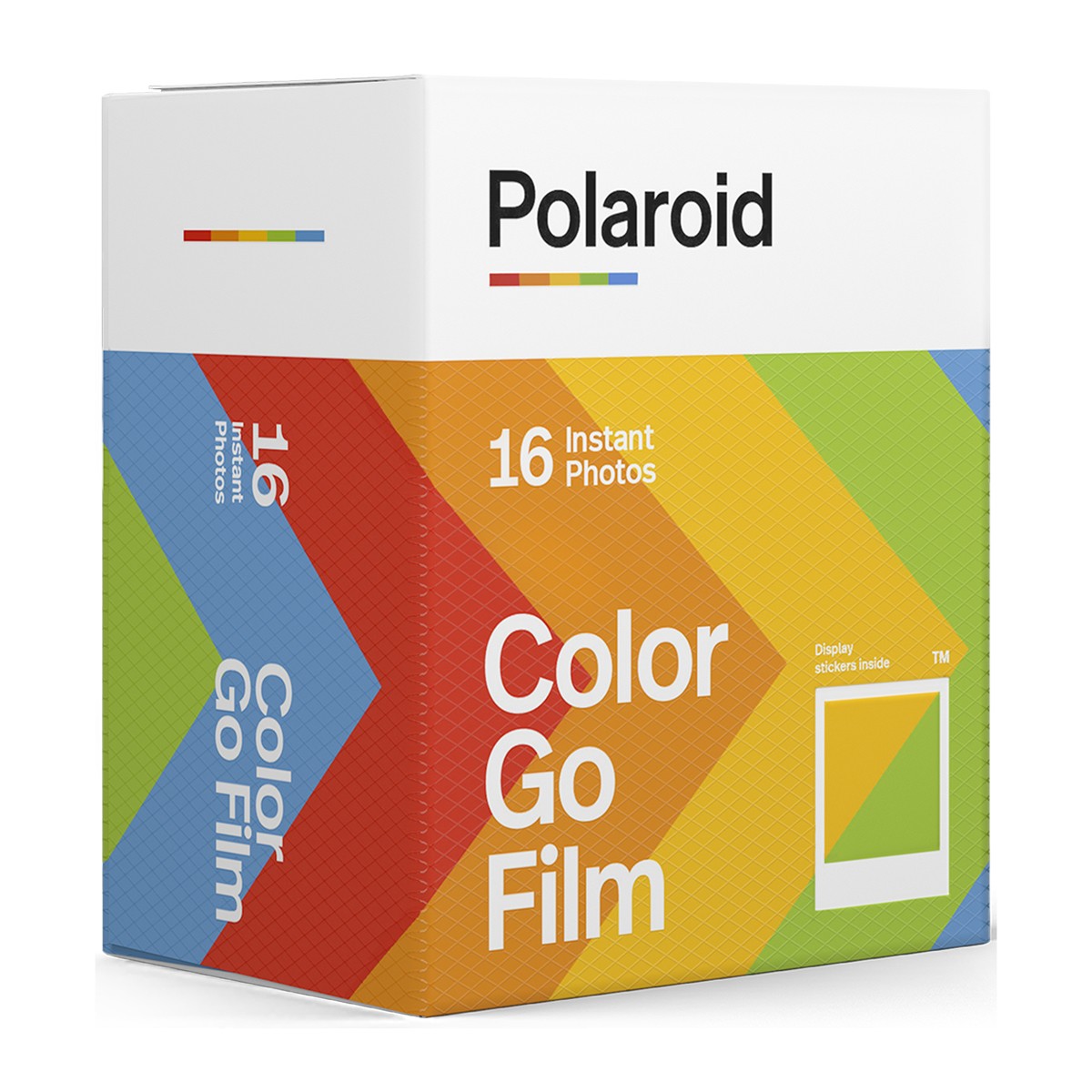 Films Polaroid Go pack de 16 photos couleur avec cadre blanc classique