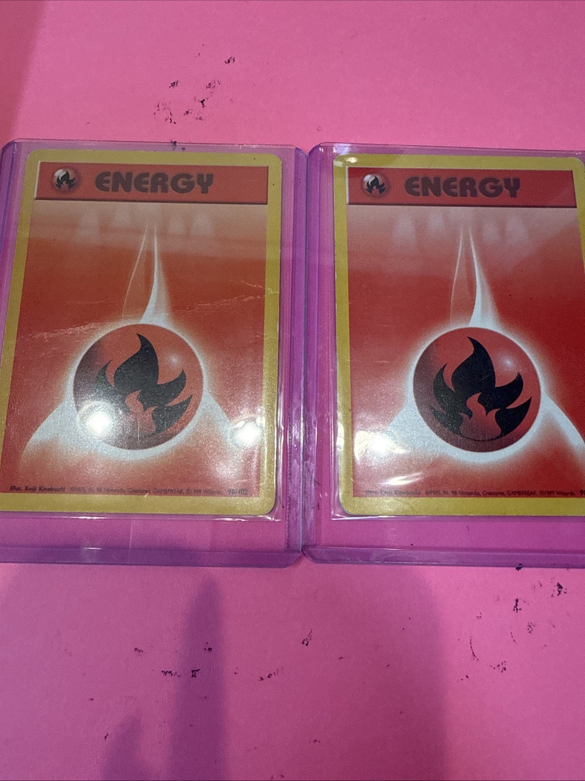Fire Energy 098/102 Base Set Regular set of 2