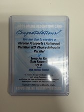 2026 Bowman Chrome Auto Variation HTA Choice Refractor Parallel Seong-Jun Kim