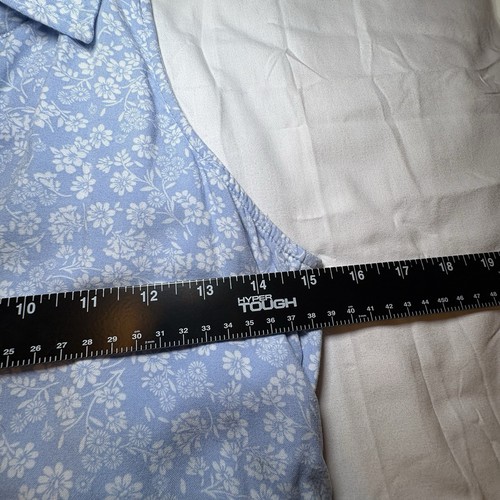 Abercrombie Kids Girls Sleeveless Blue White Floral Collared Dress 15/16 - Picture 5 of 10