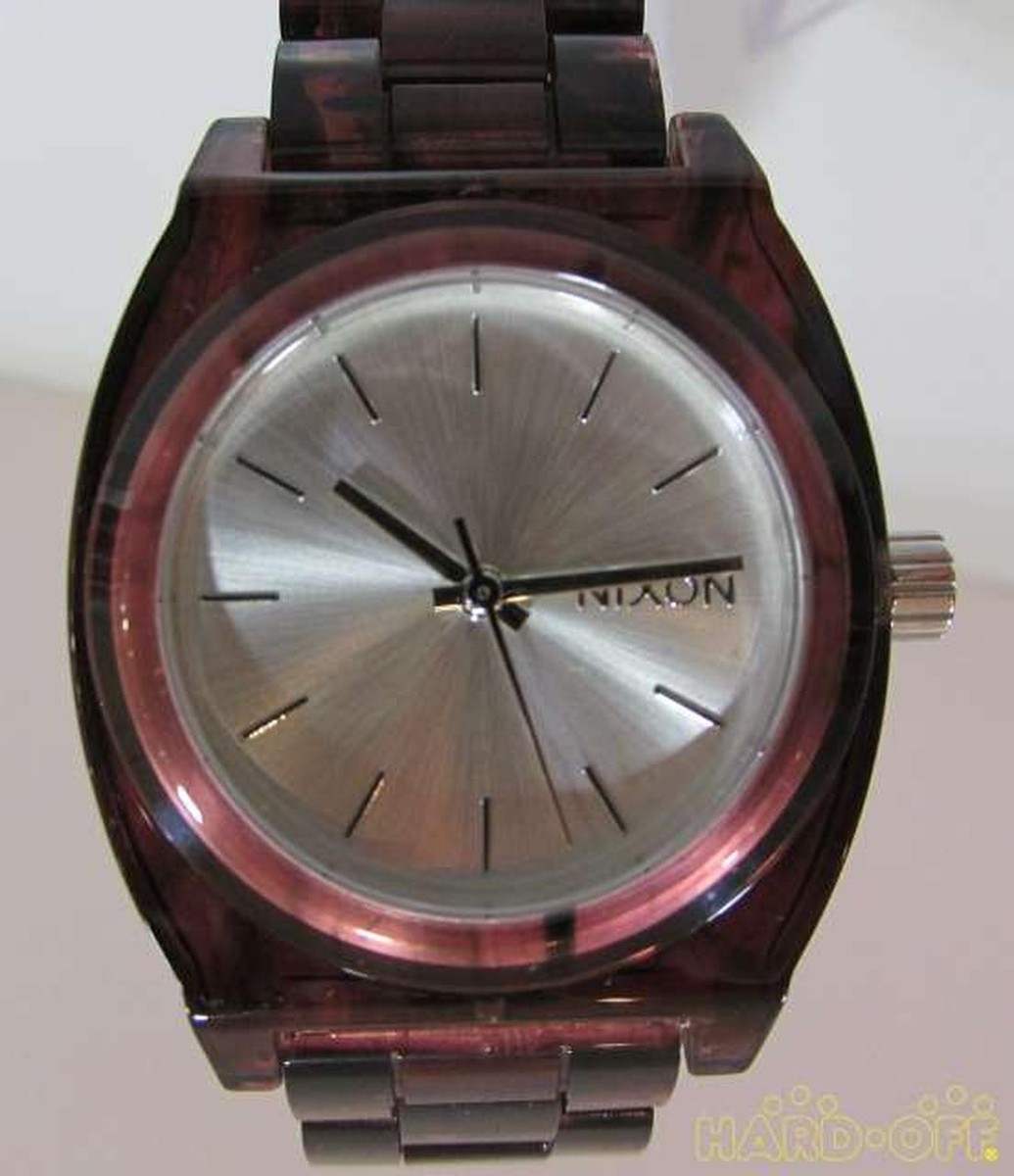 時計 NIXON MEDIUM TIME TELLER ACETATE RED Time Teller OPP Watch | Red | Recycled Plastic – Nixon US