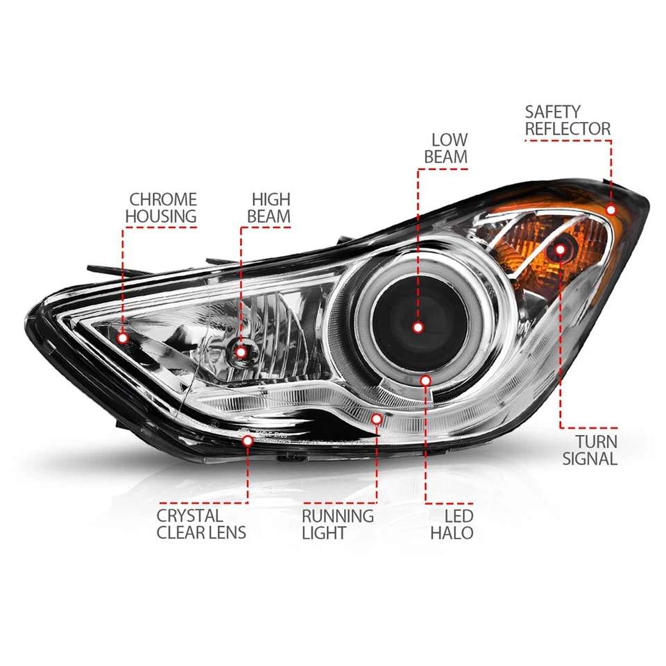 Anzo 121455 Juego de 2 Faros Faros de Conducción Faros Par Izquierdo y Derecho Foto 3 de 4