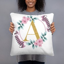 Basic Pillow Home Decoration Printed Letter Personalized A to Z