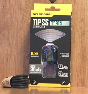 NITECORE TIP Stainless Steel (Tropical) 360 Lumen mini flashlight