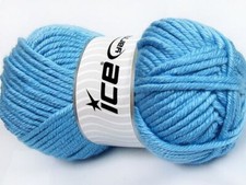 2-Skein Lot Atlas Jumbo Yarn superbulky acrylic 2x200g Blue