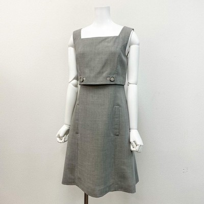 65k4 FOXEY Foxy Sleeveless Dress One Piece Crystal Couture Square 