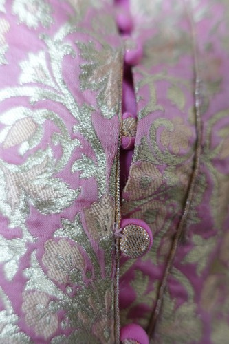 Pink brocade Uk 16 / EU 42 indian Pyjami / churidaar suit UK / EU SKU19544 - Picture 6 of 14