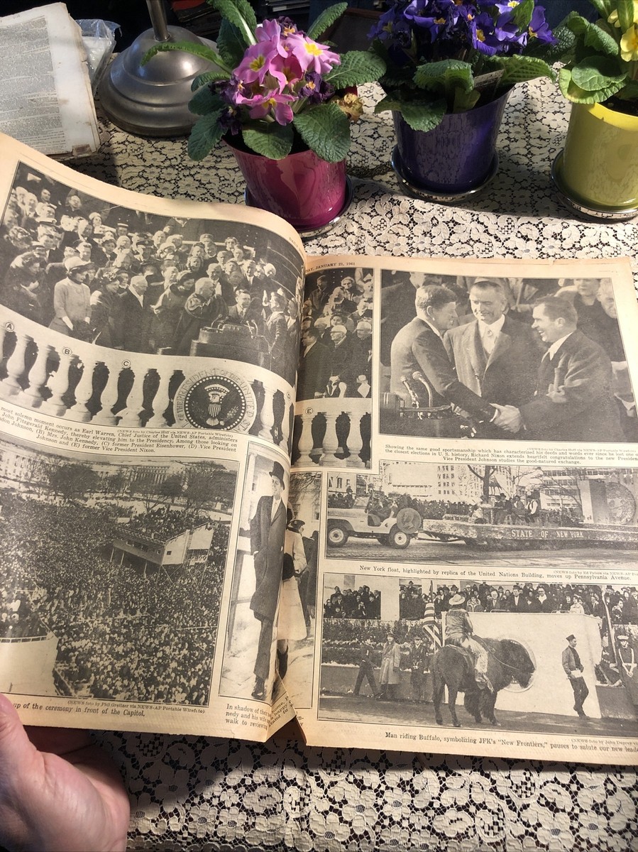 Daily news Saturday, January 21, 1961 newspaper Kennedys day and