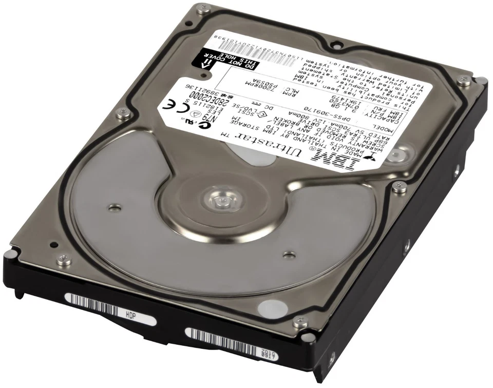 IBM Ultrastar 36LP 19K1479 07N3720 9.1GB 7200U/Min 4MB 68-pin DPSS-309170 3.5'' - Image 3 of 3