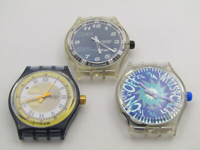 3er-SET, SWATCH MUSICALL-UHREN ALS MAGNET (M322) / SUPER GESCHENK FÜR SAMMLER