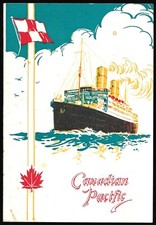 Canadian Pacific Duchess Of York Steamship Cruise Menu August 1939