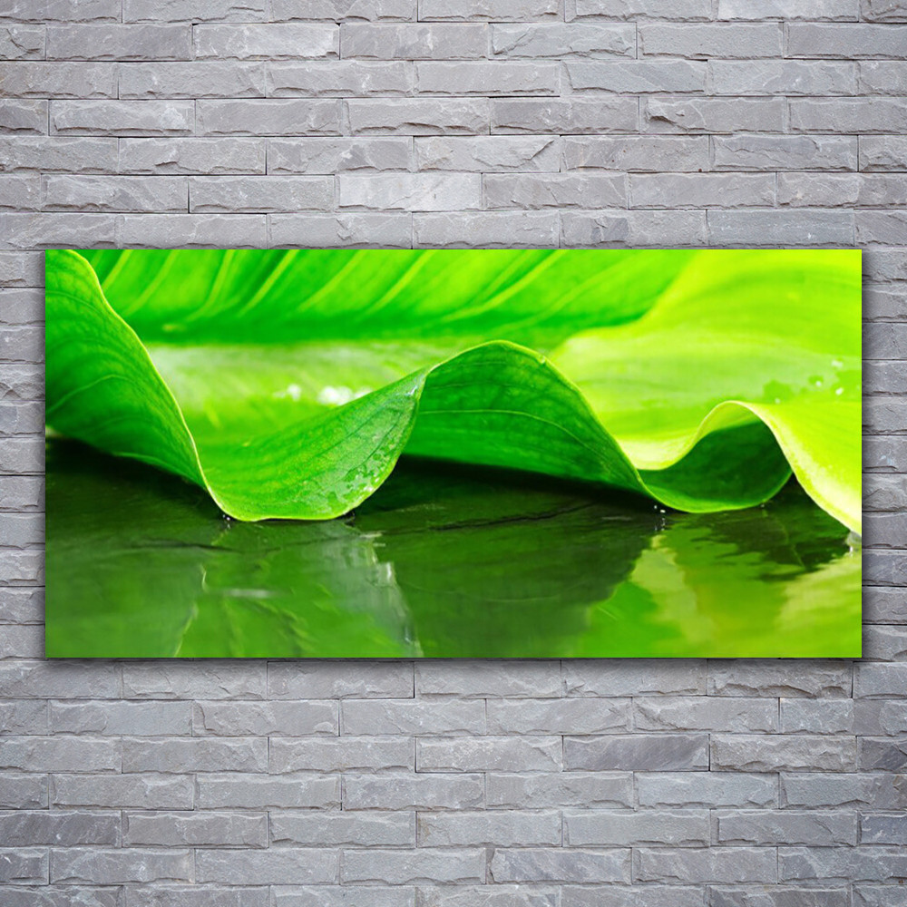 Tableau floral en verre acrylique 120x60 cm pour illuminer un mur sombre