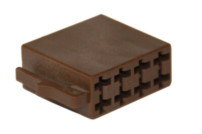 10x ISO connector housing speaker 8 pole brown pin housing connector  1.49/pcs