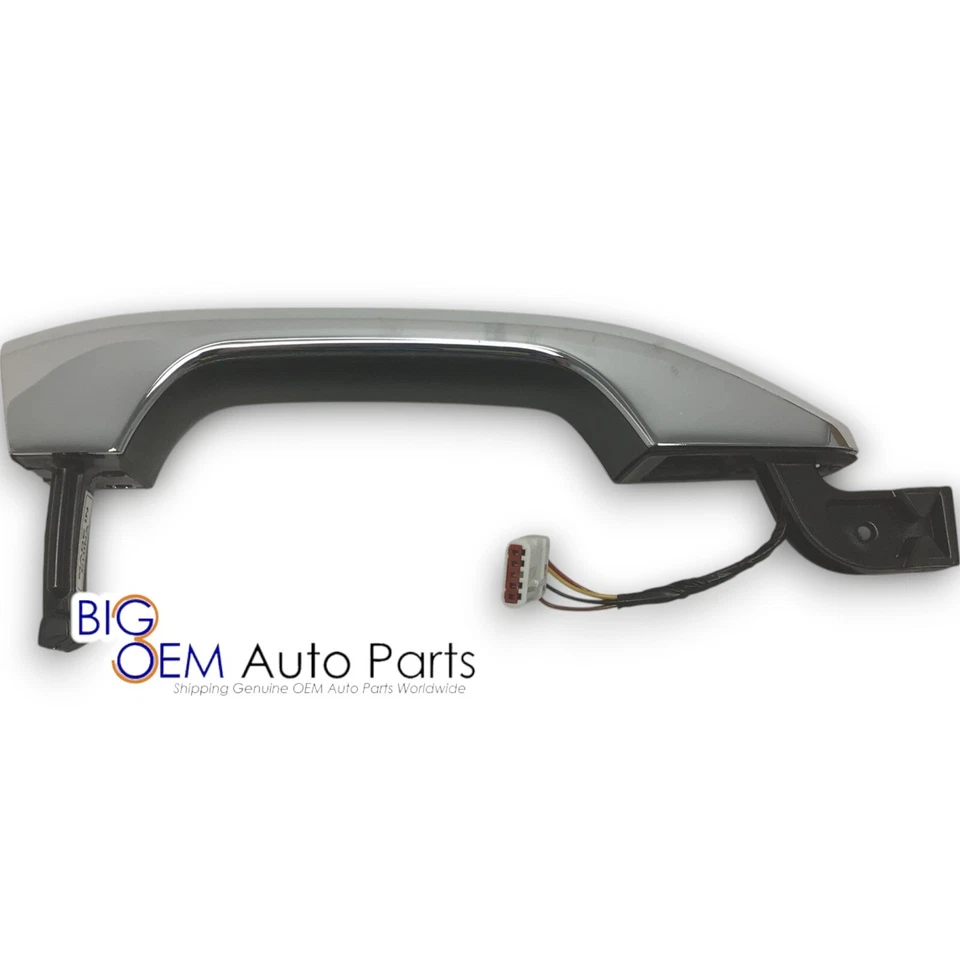 Manija de puerta cromada exterior delantera Chevrolet Silverado GMC Sierra nueva OEM 84807766 Foto 3 de 4