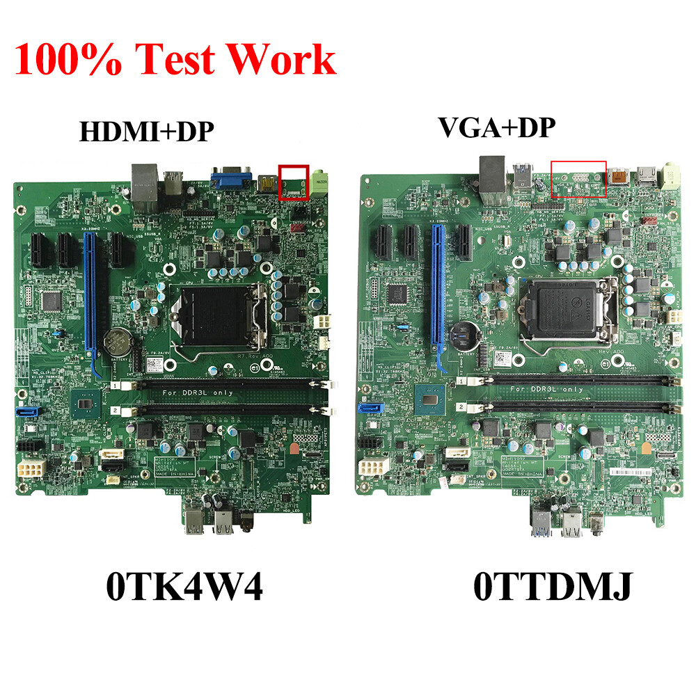 FOR DELL OptiPlex 3040 MT Motherboard VGA+DP TK4W4 HDMI+DP TTDMJ Test 100%  OK
