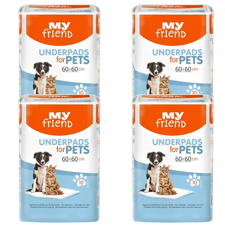 my friend saugfähige Trainingsunterlagen für Welpen, Haustiere 60x60 cm, 40 Stk.