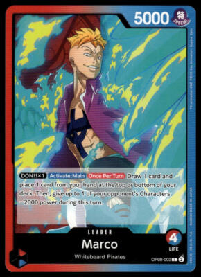 One Piece OP-08 Two Legends Marco #OP08-002 | eBay