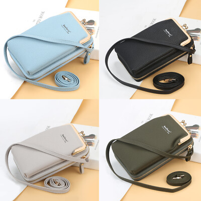 Women Small Cross-body Cell Phone Shoulder Pouch Handbag Purse