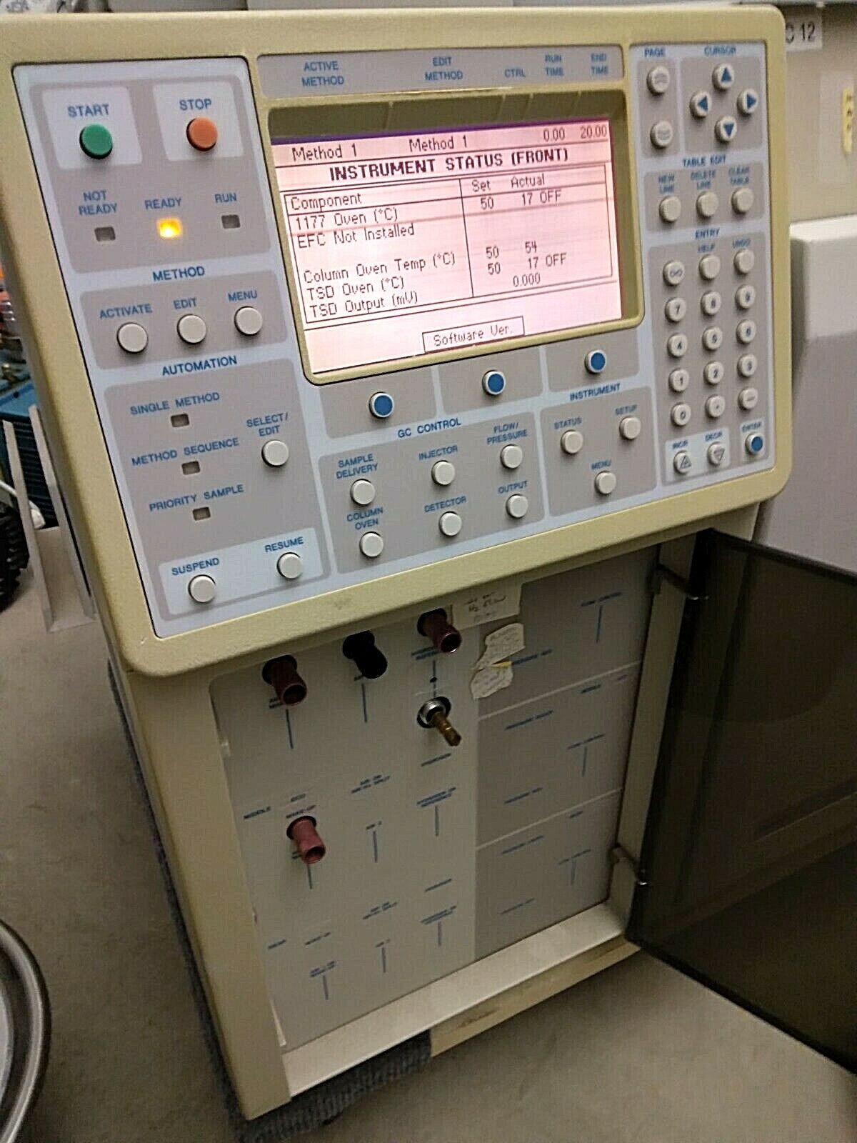 Varian CP-3800/3380 Gas Chromatograph *GC Powers Up, Initializes/Ready ...