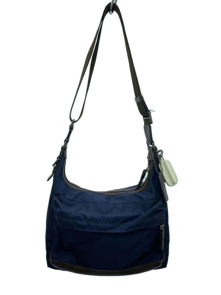 COACH Shoulder Bag Polyester NVY Solid Color 70564
