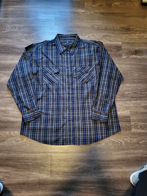 Beverly Hills Polo Club Men's Long Sleeve Shirt, Size 4XLB