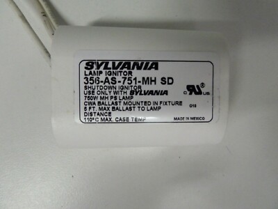 Sylvania 356-AS-751-MH SD 750W Pulse Start Metal Halide Ignitors [Box of 10] NEW