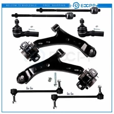 8x Fits 2005-09 10 Ford Mustang Front Lower Control Arms Sway Bars Tie Rod Ends
