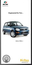 Perodua Kelisa 2004 Malaysian Market Small Format Foldout Sales Brochure