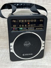 JEUJUG Portable AM FM Radio, Bluetooth 5.0 Radio Loud Speaker,FM Radio No Cord