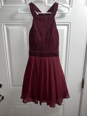 francescas burgundy dress Francesca Short Modern Bridesmaid Dress