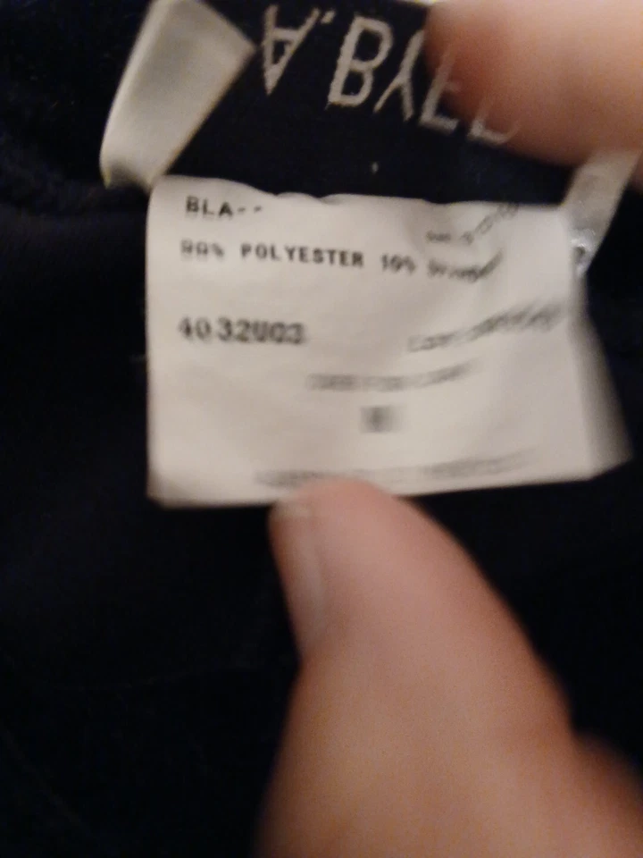 A BYER Women M Black Poly Stretch Soft Flare Leg Dress Christmas Pants 29" Ins - Image 4 of 4