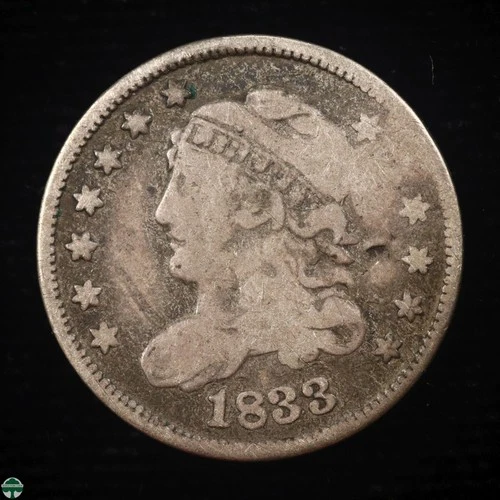 1833 Capped Bust Half Dime — photo from the most recent tracked eBay sale